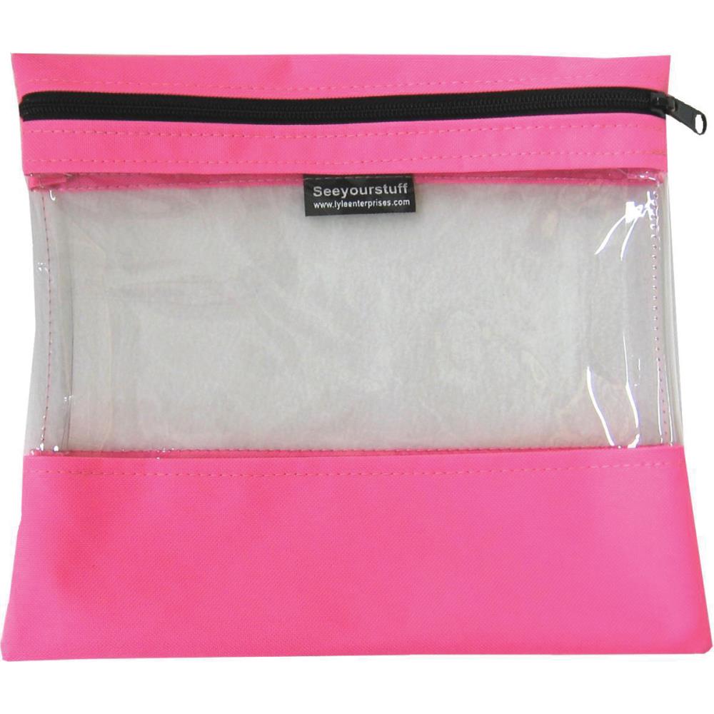Seeyourstuff 10x11 - Clear Storage Bag - Pink