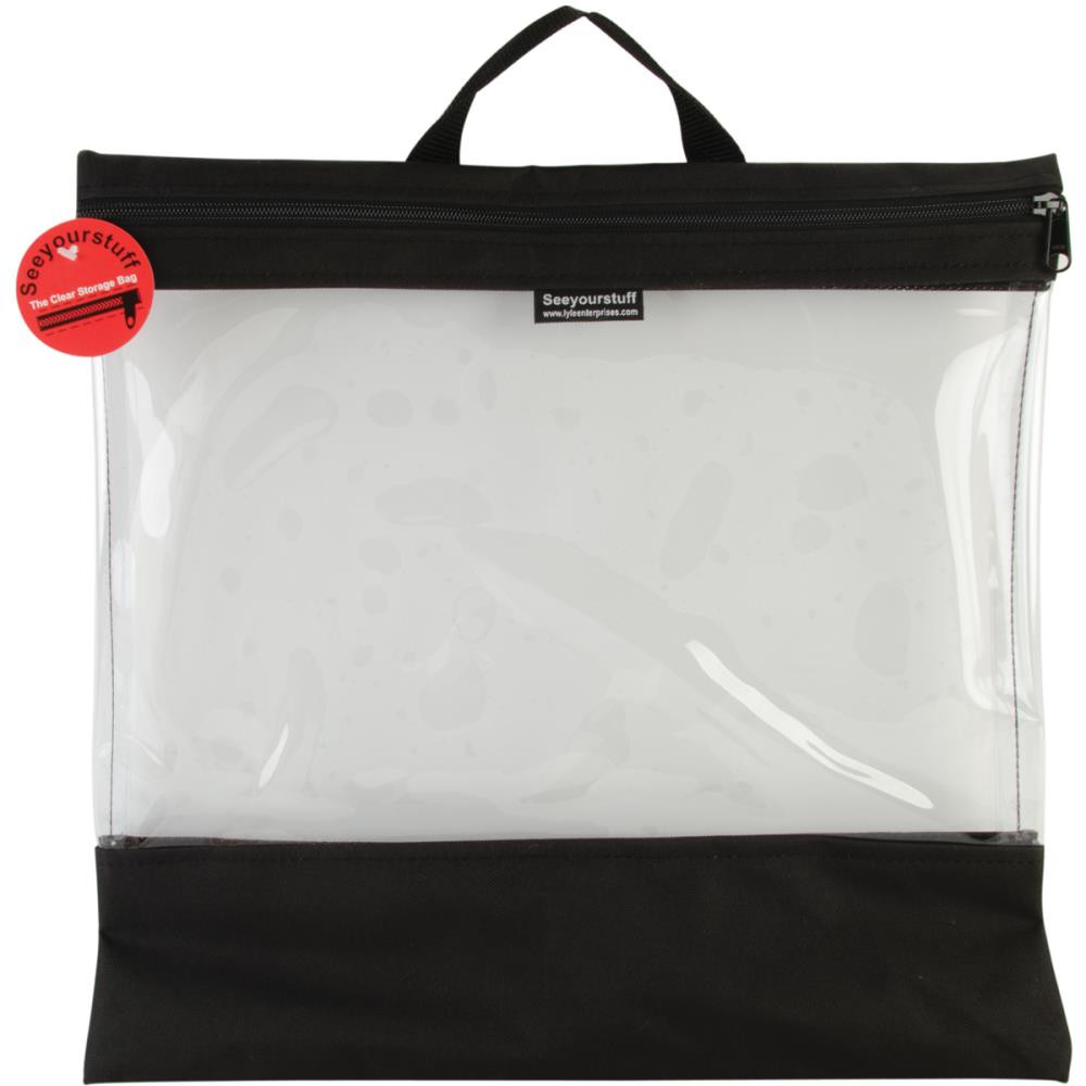 Seeyourstuff 16x16 - clear storage bag - Black