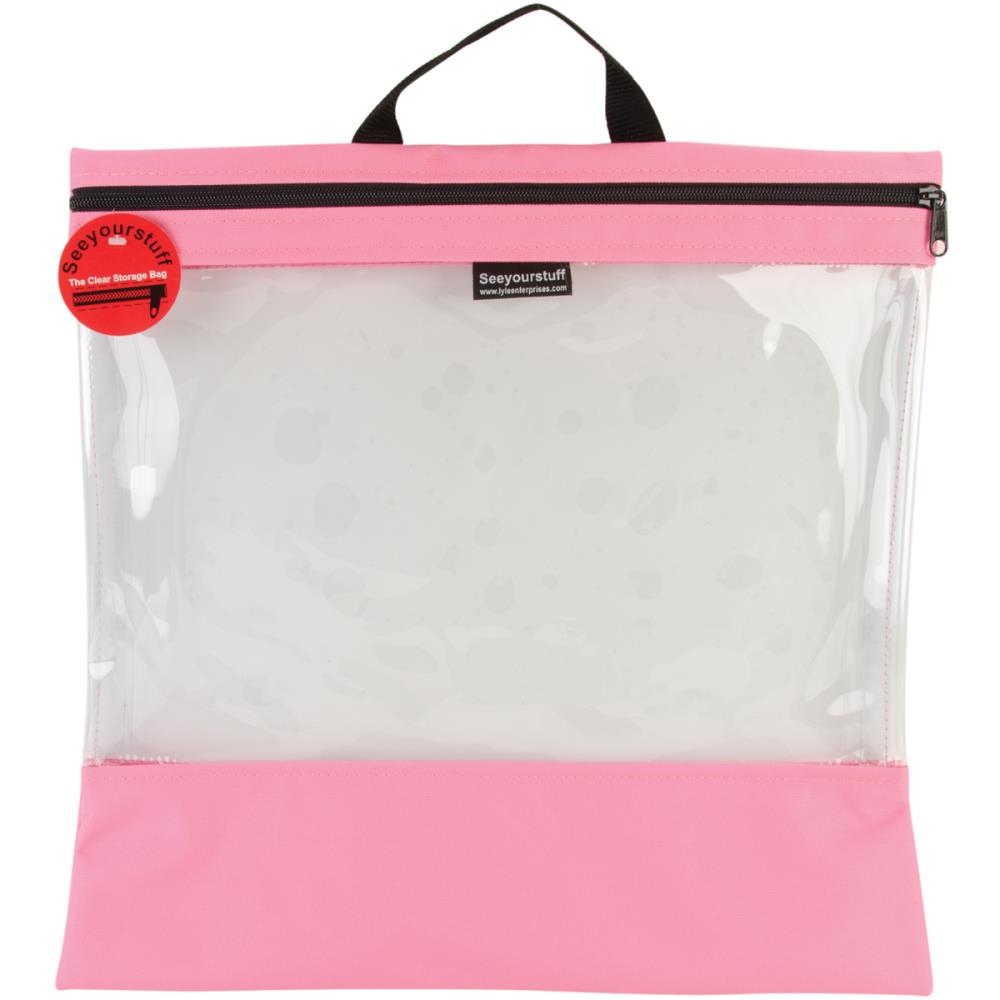 Seeyourstuff 16x16 - clear storage bag - Pink