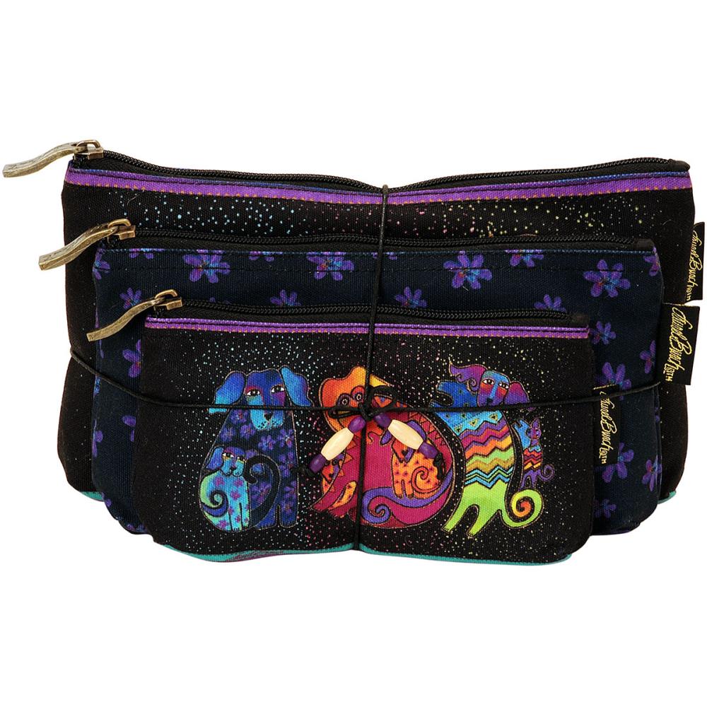 click here to view larger image of Dog and Doggies - Cosmetic Bag Set of Three (accessory)