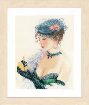 click here to view larger image of Lady with Lipstick (counted cross stitch kit)
