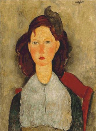 Young Girl Seated  (Amedeo Modigliani)