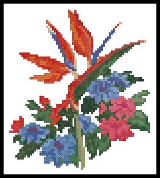 click here to view larger image of Mini Bird of Paradise Bouquet (chart)