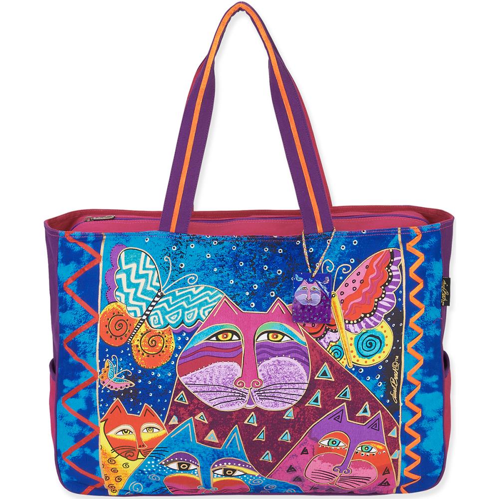 Cats with Butterflies Oversized Tote