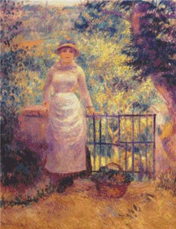 Aline at the Gate (Girl in the Garden)