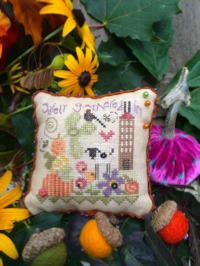 click here to view larger image of Safely Gathered Pin Cushion (counted cross stitch kit)