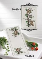 click here to view larger image of Owl Family Table Runner (bottom) (counted cross stitch kit)
