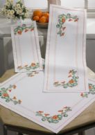 click here to view larger image of Flowers Table Cloth (bottom) (counted cross stitch kit)