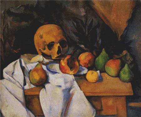 click here to view larger image of Still Life with Skull  (Paul Cézanne) (chart)