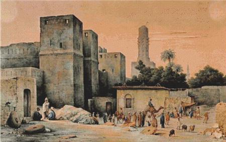 A View From Outside the City Gate, the Bab al-Nasr, in Cairo