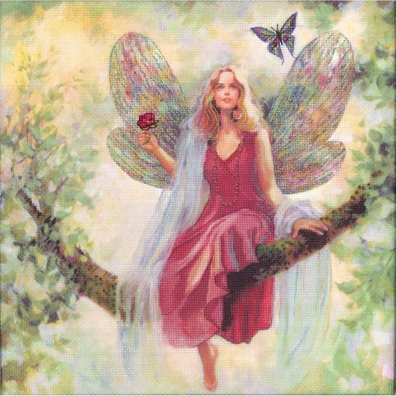 Summer Tree Fairy - Embellished Cross Stitch