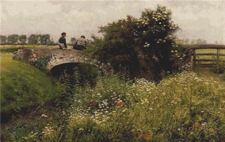 Meeting on the Bridge, A  (Emile Claus)