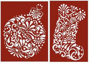 click here to view larger image of Christmas in White 2 (two designs) (chart)