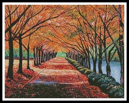 Autumn Tree Lane  (David Lloyd Glover)