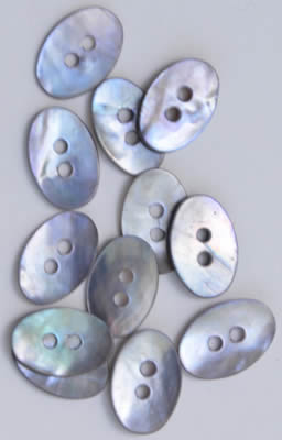 Lilac Mini Ovals Mother of Pearl Buttons