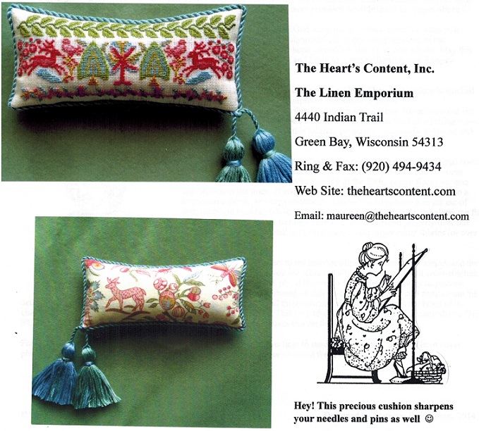click here to view larger image of Jacobean Berry Weight (counted cross stitch kit)