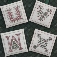 Alphabet Ornaments Six - UVWX