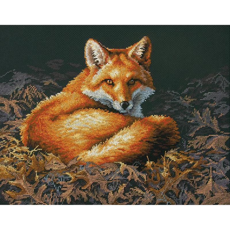 click here to view larger image of Sunlit Fox (counted cross stitch kit)
