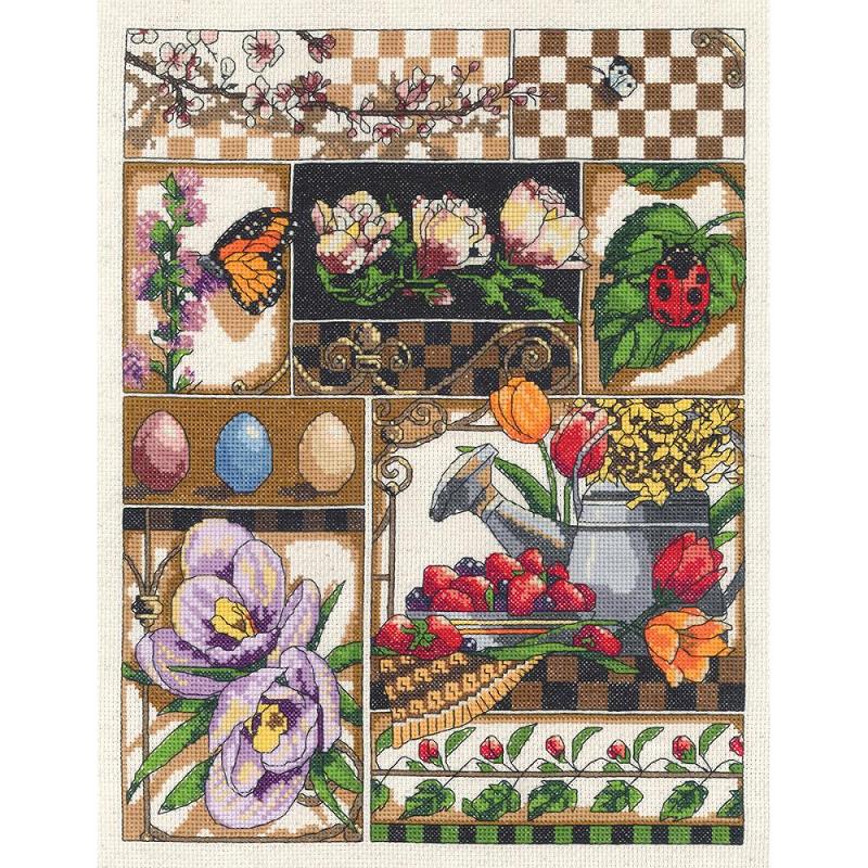 click here to view larger image of Spring Montage (counted cross stitch kit)