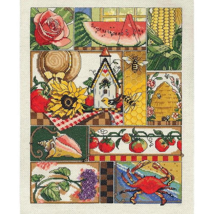 click here to view larger image of Summer Montage (counted cross stitch kit)
