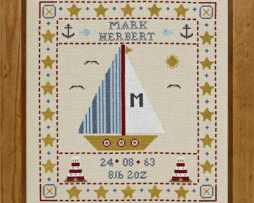 Sail Boat Birth Sampler (Chart)
