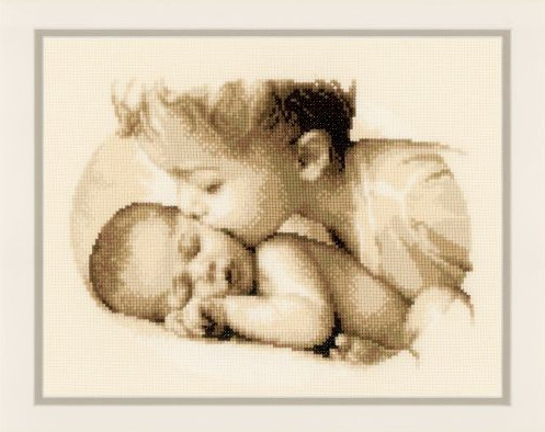 click here to view larger image of Brotherly Love (counted cross stitch kit)