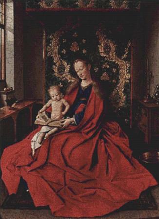 The Ince Hall Madonna (The Virgin and Child Reading)   (Jan van Eyck)