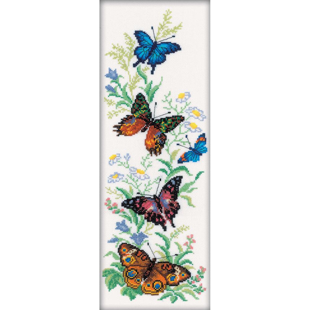 click here to view larger image of Flying Butterflies (counted cross stitch kit)