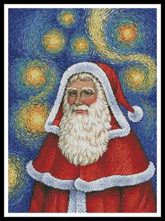 Van Gogh Santa  (Carol Lawson)