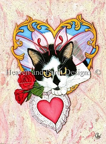 click here to view larger image of My Feline Valentine - Carrie Hawks (chart)