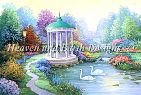 Two Swans in the Pond - Alexandra Gavrilova