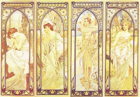 Times of the Day, The (Alphonse Mucha)