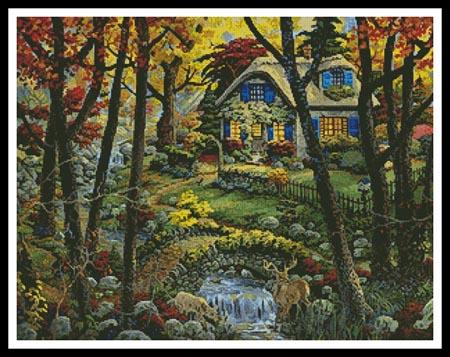 Cottage in a Forest  (Joseph Burgess)