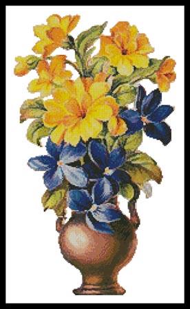 click here to view larger image of Yellow and Blue Flowers (chart)