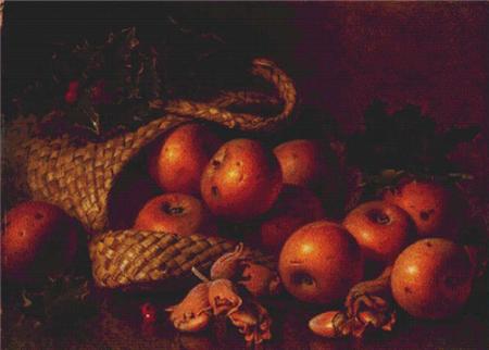 Apples in an Overturned Basket