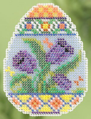 click here to view larger image of Tulip Egg - Spring Bouquet collection (counted cross stitch kit)
