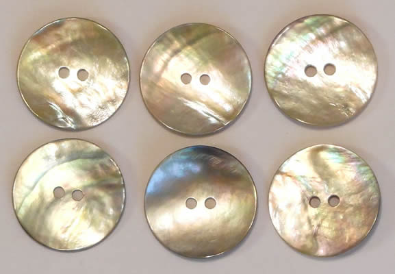 Large Round Mother of Pearl Buttons