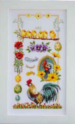 click here to view larger image of About Chickens (counted cross stitch kit)
