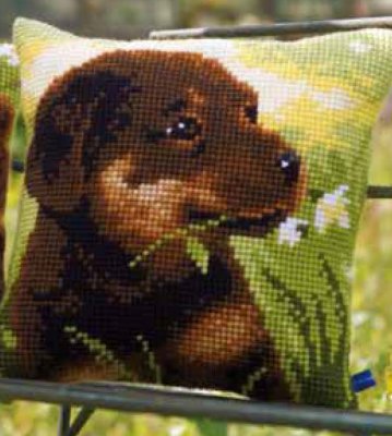 Rottweiler Puppy Cushion