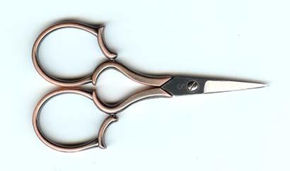 4 inch Copper Leaf Handle Embroidery Scissor