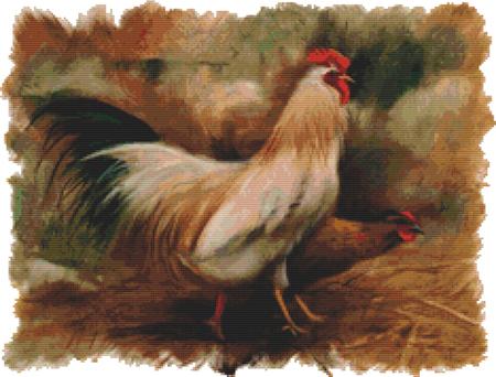 Hand Painted Rooster