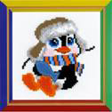click here to view larger image of Penguin - Happy Bee (counted cross stitch kit)
