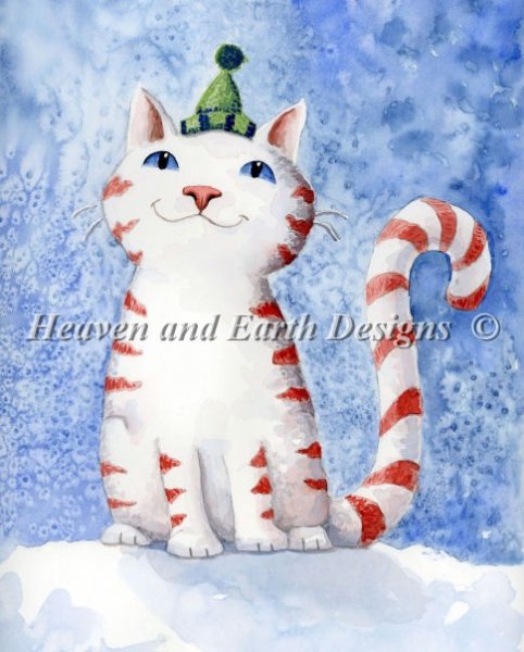 click here to view larger image of Candy Cane Cat (chart)