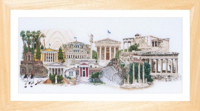 click here to view larger image of Athens - Linen (counted cross stitch kit)