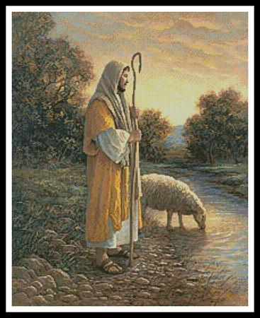 Jesus and Sheep  (Jon McNaughton)