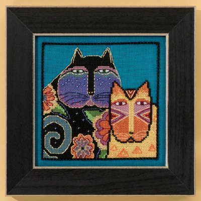 click here to view larger image of Feline Friends - Cats Collection (Aida) (counted cross stitch kit)