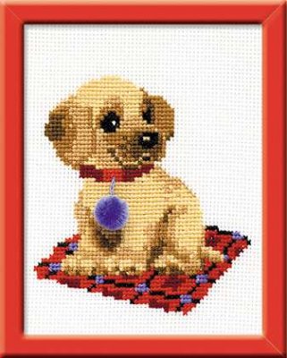click here to view larger image of Puppy - Happy Bee (counted cross stitch kit)