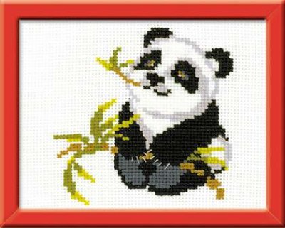 click here to view larger image of Panda - Happy Bee (counted cross stitch kit)