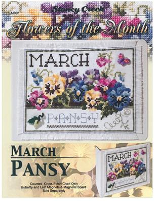 click here to view larger image of Flowers of the Month - March (chart)