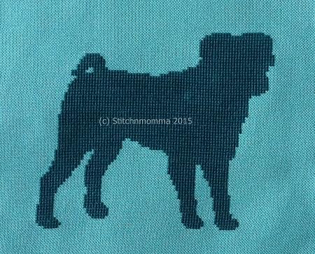 click here to view larger image of Dog Silhouette - Pug (chart)